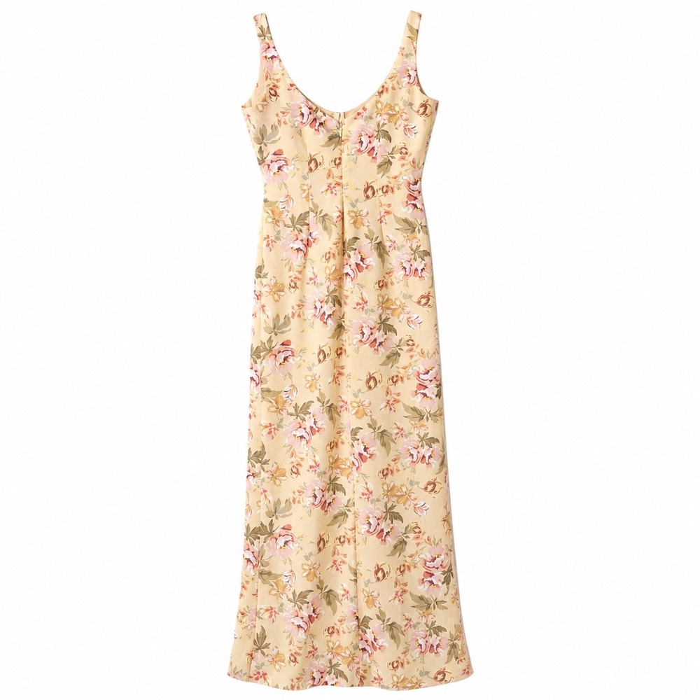 House of CB Robina Honeyflower Floral Maxi Dress L Fuller Cup Romantic Mesh Gown - Picture 10 of 11
